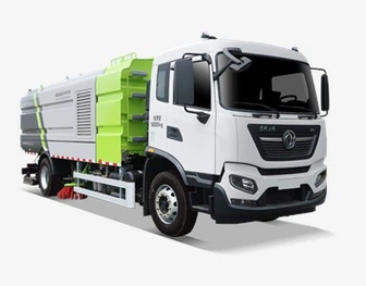 غسيل عميق وشاحنة كنس